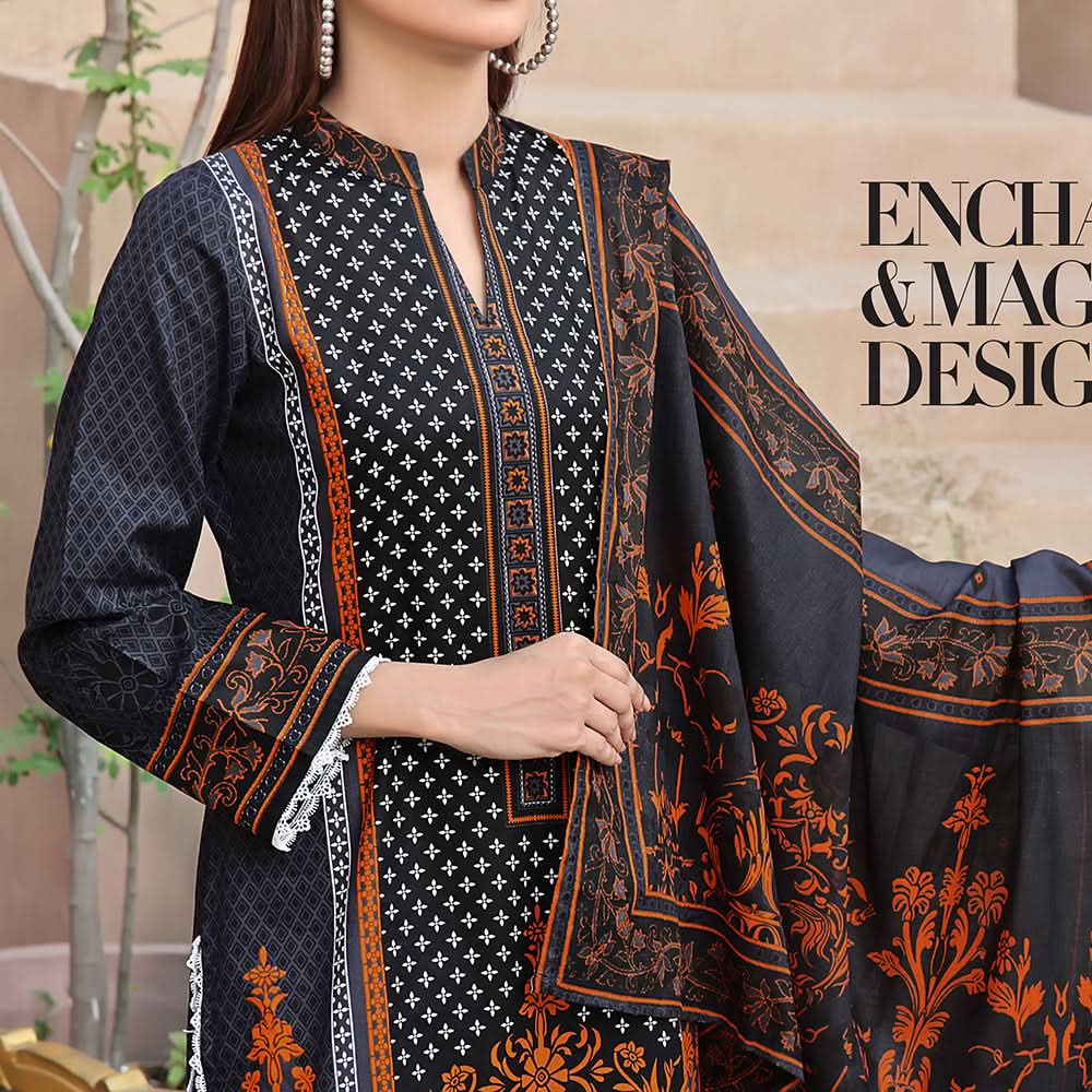 Vs Ayesha Alishba Printed Lawn Suit Unstitched 3Pcs - 230