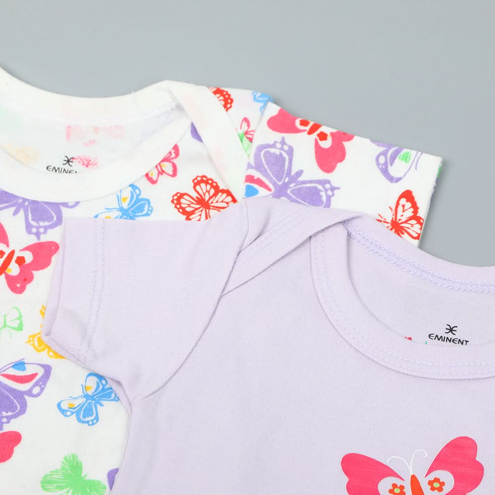Eminent Newborn Girls Half Sleeves Suit 2Pcs