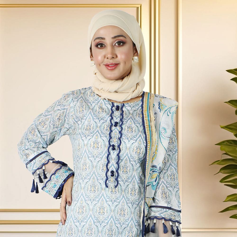 Eminent Women's Digital Printed Lawn 2Pcs Suit - P05