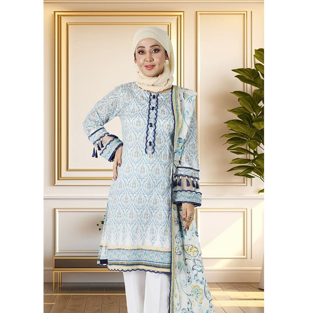 Eminent Women's Digital Printed Lawn 2Pcs Suit - P05