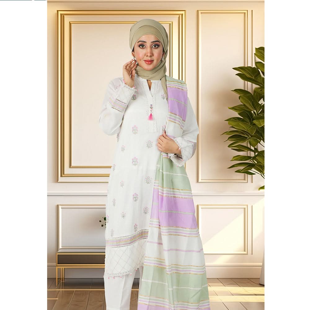 Eminent Women's Unstitched 3Pcs Suits - P30
