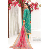 Bin Hameed Dania Printed Lawn Suit 3Pcs with Zari Lining Dupatta - 1