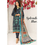 Bin Hameed Dania Printed Lawn Suit 3Pcs with Zari Lining Dupatta - 9