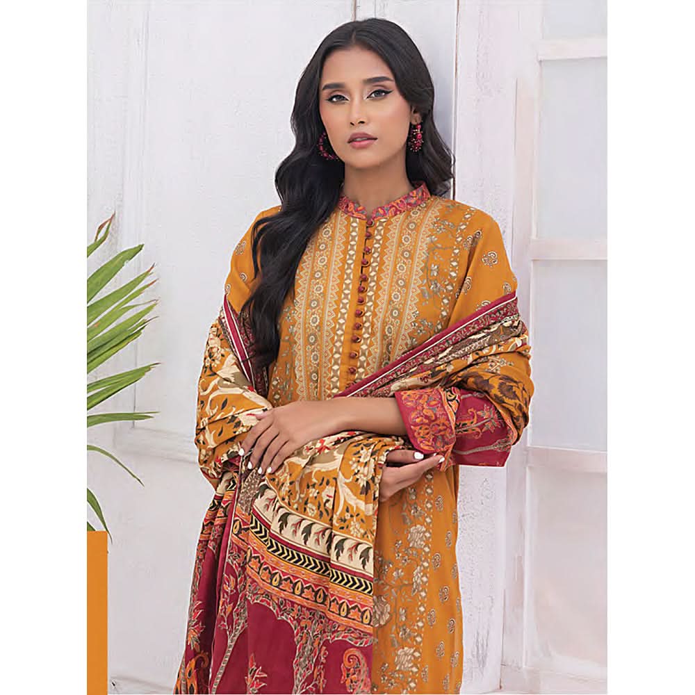 Mirha Printed Lawn Unstitched 3Pcs Suit - MP-0027
