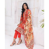 Mirha Printed Lawn Unstitched 3Pcs Suit - MP-0022