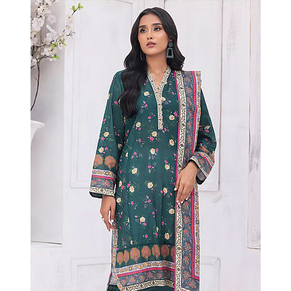 Mirha Printed Lawn Unstitched 3Pcs Suit - MP-0028