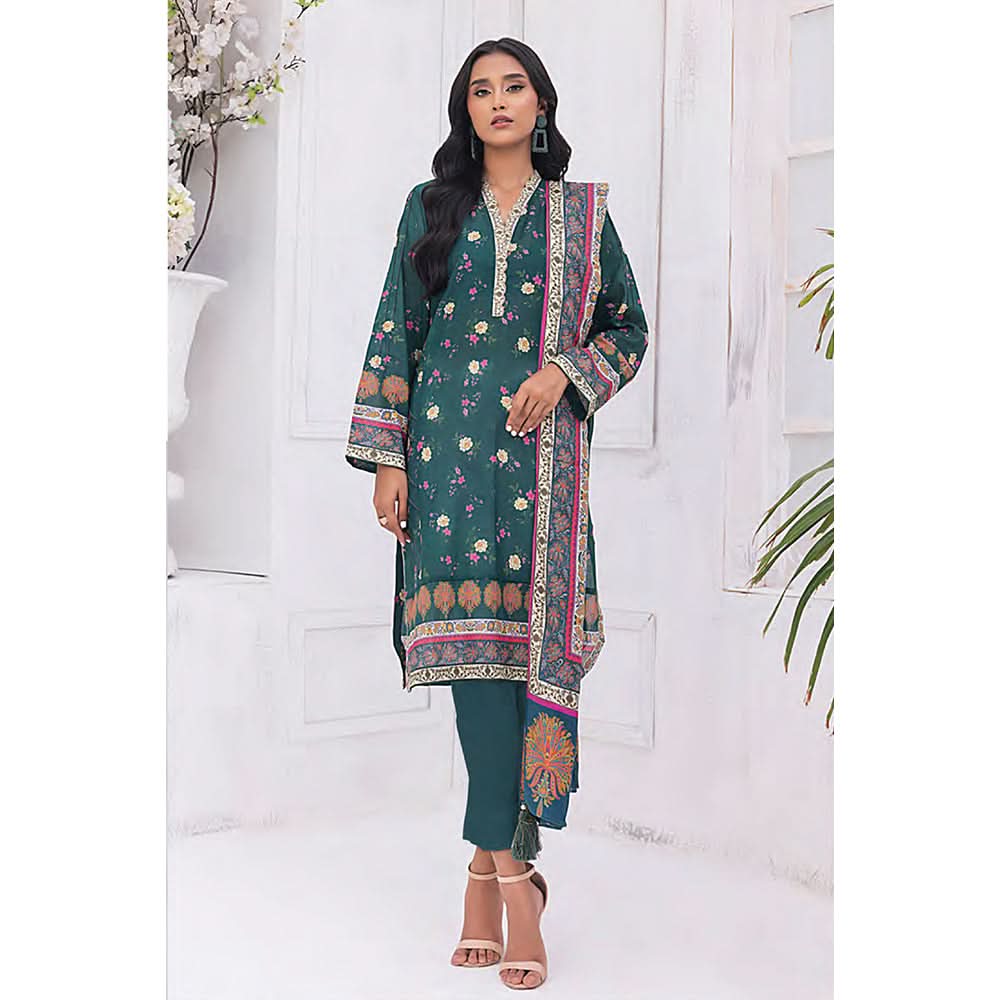 Mirha Printed Lawn Unstitched 3Pcs Suit - MP-0028