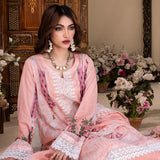 Ruby Lawn Printed Embroidered Unstitched 3Pcs Suit - 2