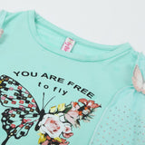 Girls Co-Ord Set - Cyan
