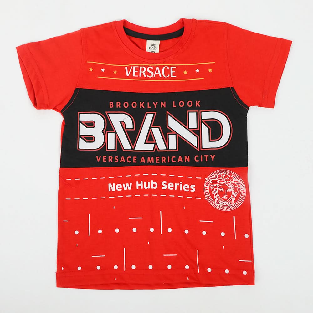 Boys Half Sleeves T-Shirt - Red