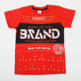 Boys Half Sleeves T-Shirt - Red