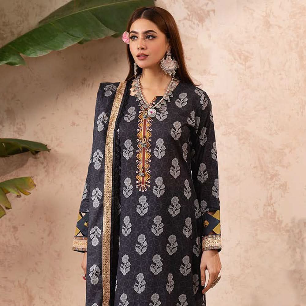 Anum Classic Digital Printed Lawn Unstitched Suit 3Pcs V 1 - 5