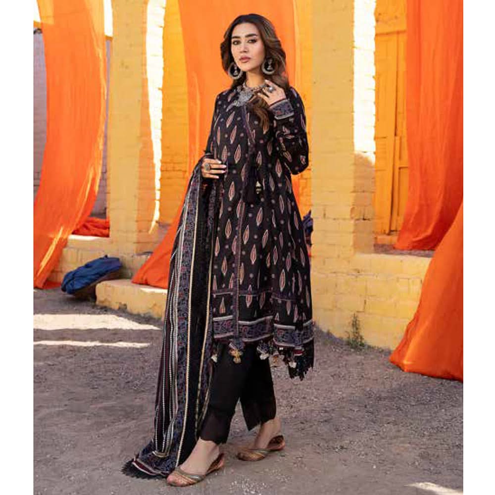Monsoon Digital Printed Lawn Suit 3 Pes V-1 - 3