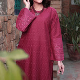 Eminent Cotton Lawn Schiffli & Chikankari Unstitched 2Pcs Suit - 11
