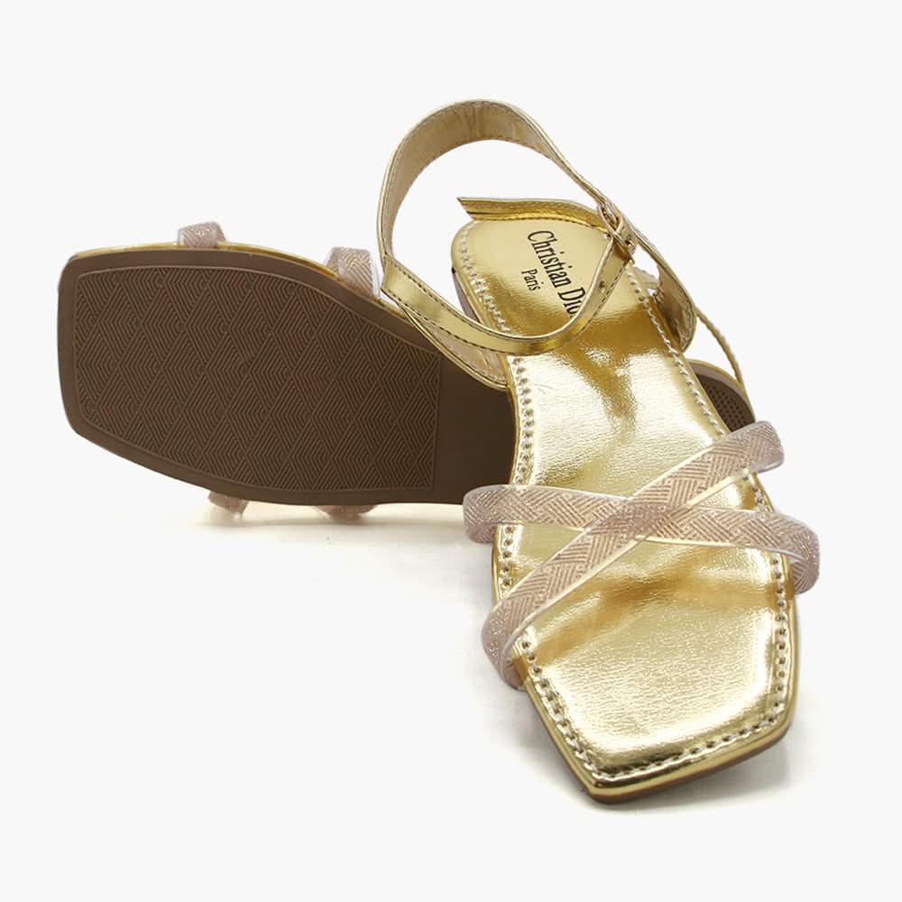 Girls Sandal - Golden