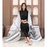 Tawakkal Serra Lawn Banarsi Jacquard Embroidered Unstitched Suit 3Pcs - 12