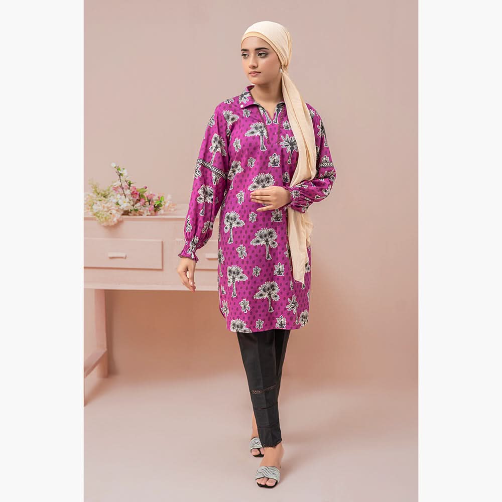 Eminent Women's Digital Printed Lawn Unstitched Kurti