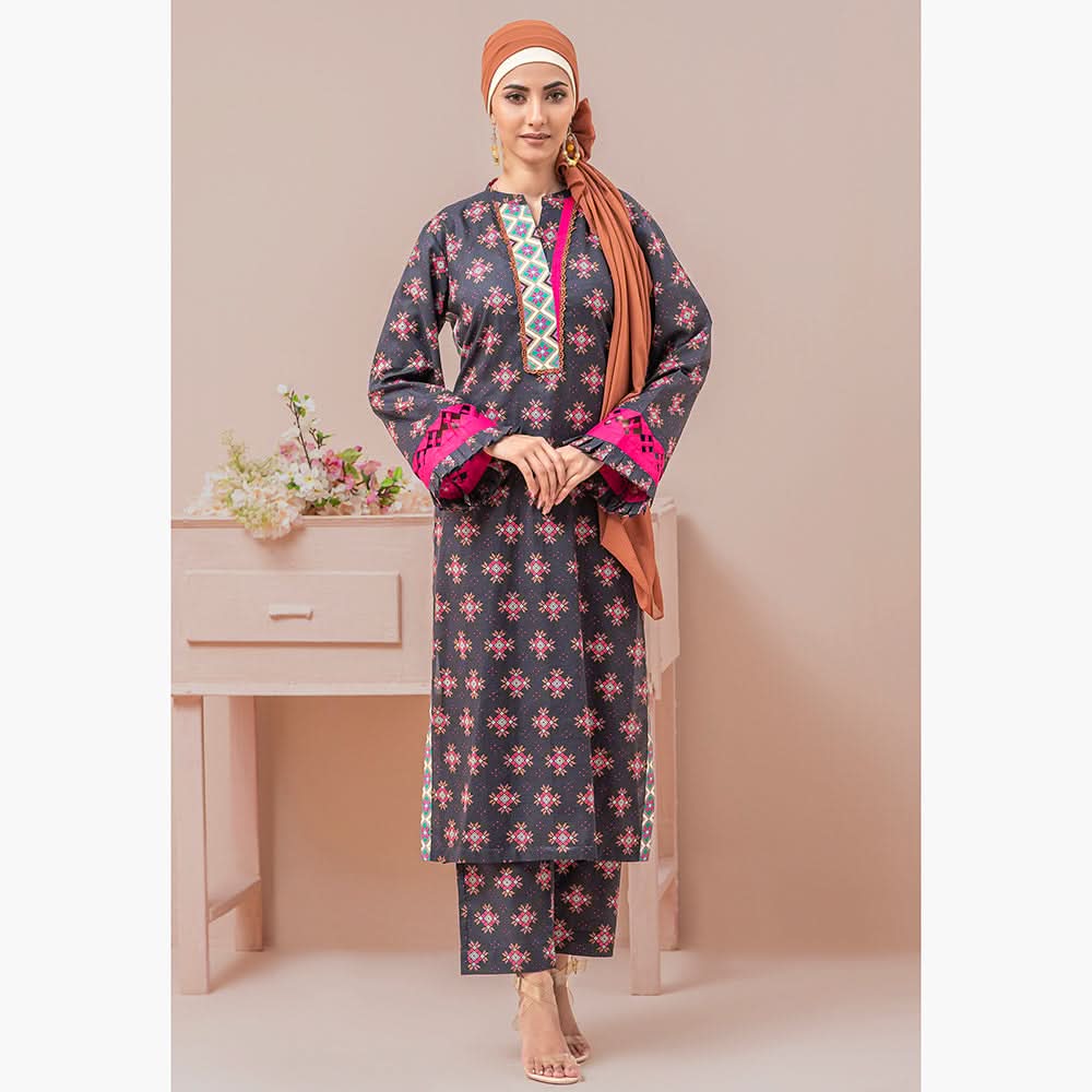 Eminent Women's Digital Printed Lawn Unstitched 2Pcs Suit