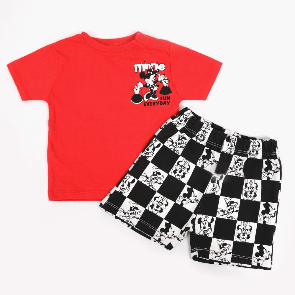 Eminent Newborn Girls Half Sleeves Suit - Samba Red