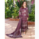 Schick Sitara Gold Printed Unstitched 3Pcs Suit With Dupatta - 1