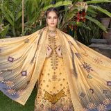 Schick Natasha Slub Lawn Embroidered Unstitched 3Pcs Suit - 10
