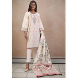 Saya Jacquard Printed Embroidered Unstitched 3Pcs Suit - E33