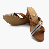 Girls Heel Slipper - Mustard