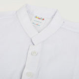 Newborn Boy Plain Shalwar Suit - White