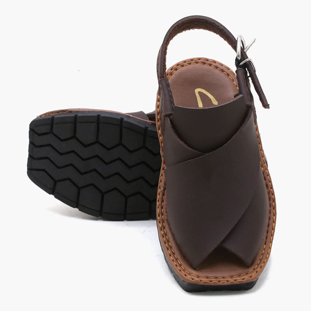 Boys Peshawari Sandal - Brown