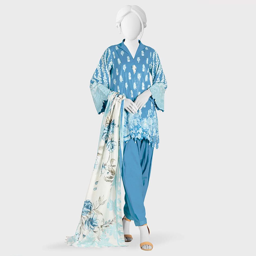 Panjnad Payrahan Lawn Digital Printed 3pcs Suit - 1046