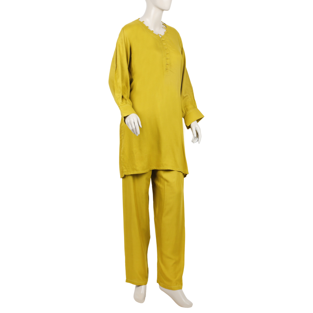Women's Dyed Solid Co-Ord Set - Dhani