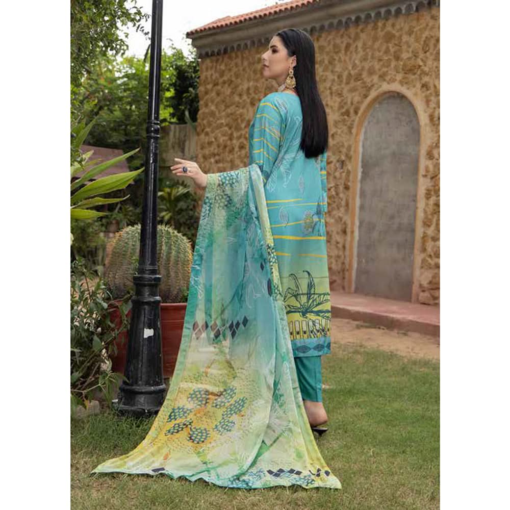 Schick Tulsi Chikankari Embroidered Un-stitched 3pcs Suit - 2