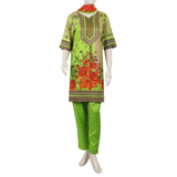 Women's Wash & Wear Unstitched 3pcs Suit - A5