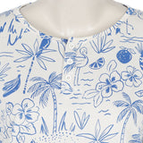 Women's Full Sleeves Printed Top - Blue