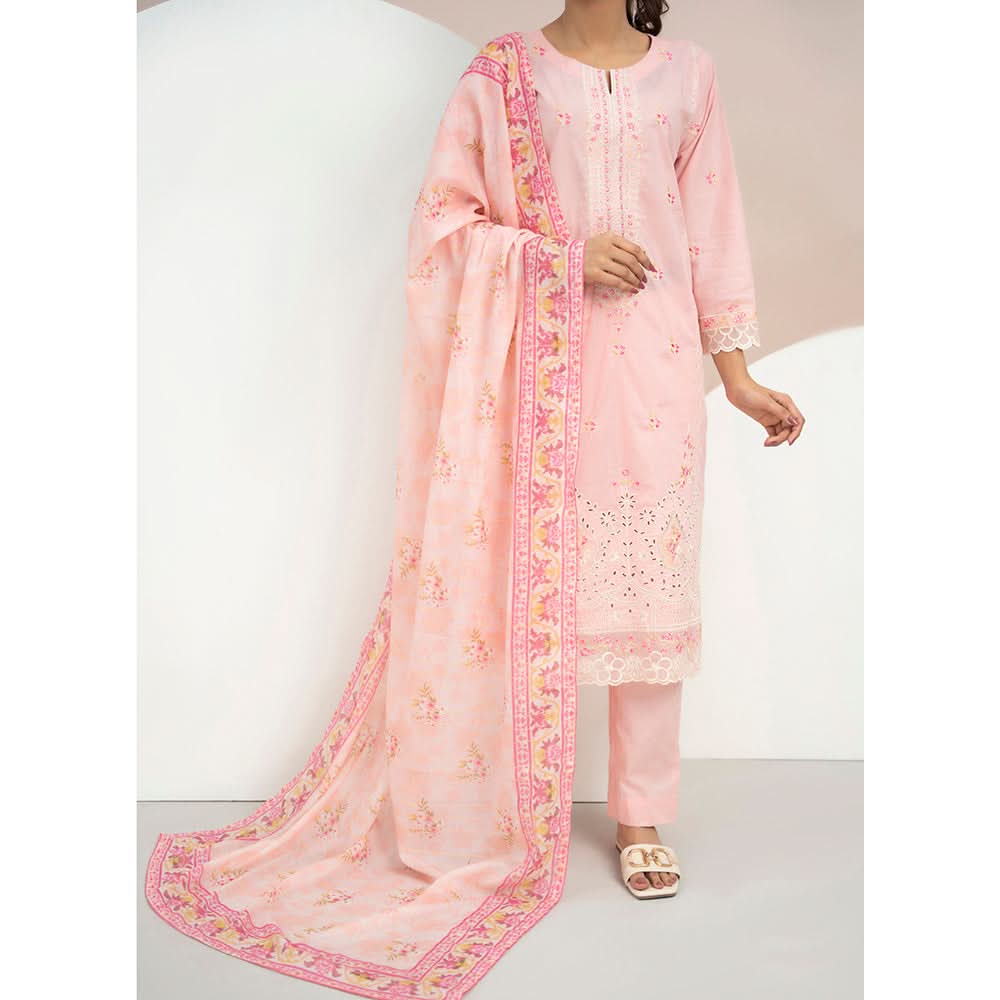 Anmaol Printed Embroidered Unstitched 3pcs Suit - 1015