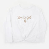 Girls Knitted Top - White
