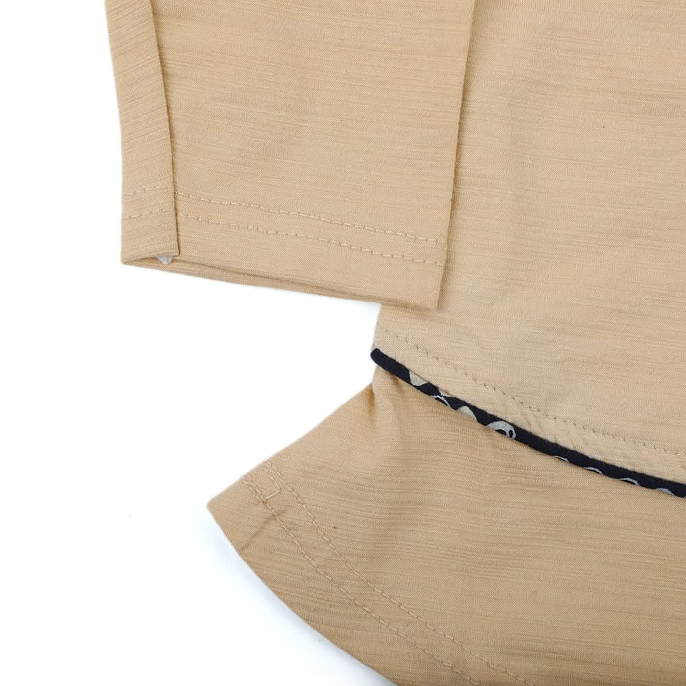 Girl Full Sleeves Tight Suit - Beige