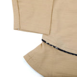 Girl Full Sleeves Tight Suit - Beige