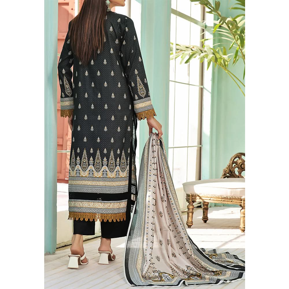 VS-AYESHA ALISHBA Cambric Printed Unstitched 3pcs Suit - 220