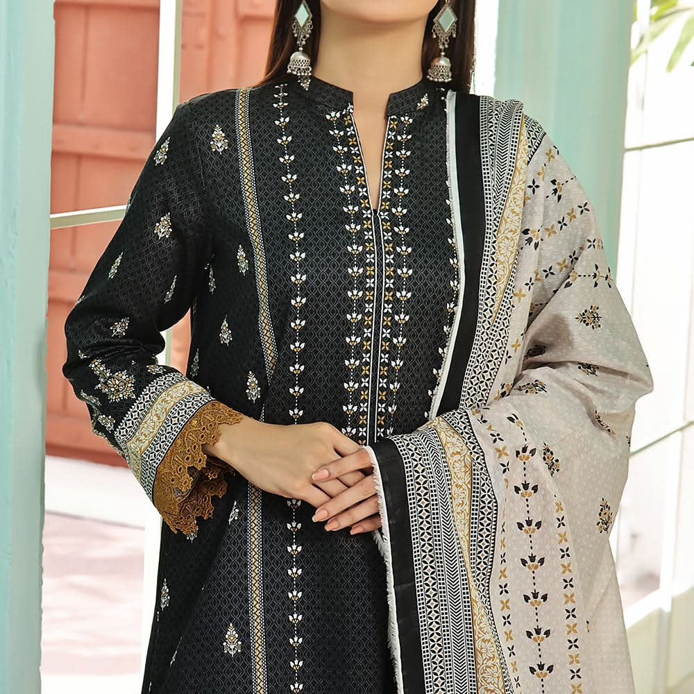 VS-AYESHA ALISHBA Cambric Printed Unstitched 3pcs Suit - 220