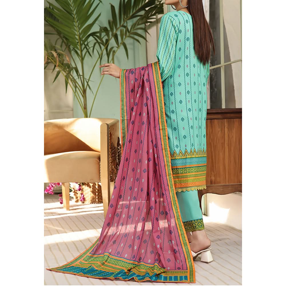 VS-AYESHA ALISHBA Cambric Printed Unstitched 3pcs Suit - 218