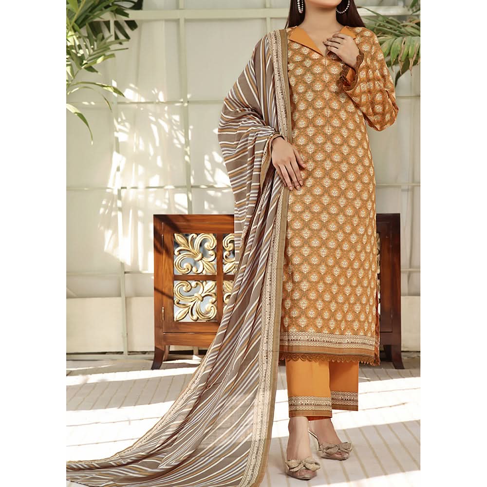 VS-AYESHA ALISHBA Cambric Printed Unstitched 3pcs Suit - 189