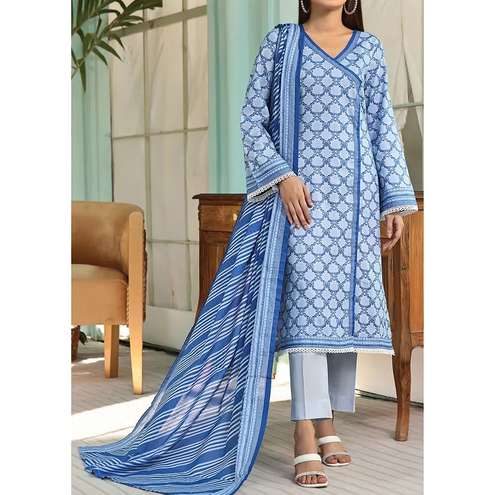 VS-AYESHA ALISHBA Cambric Printed Unstitched 3pcs Suit - 193