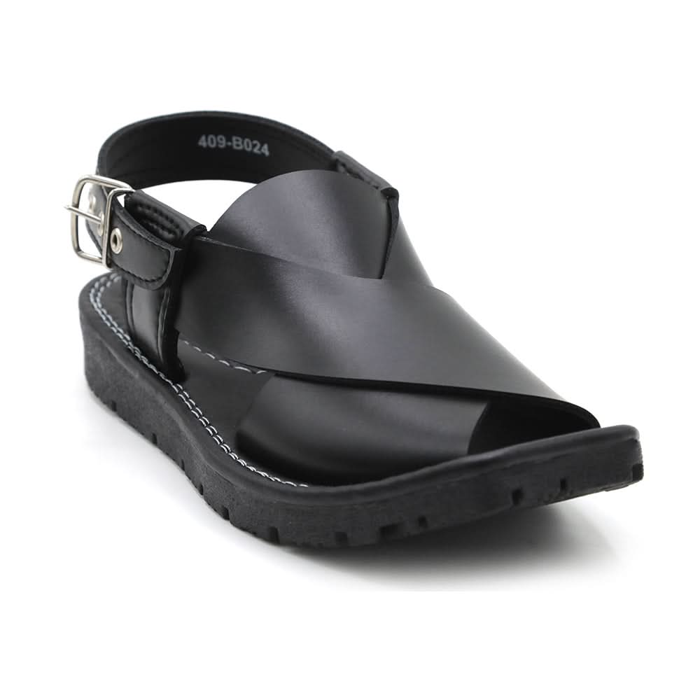 Boys Peshawari Sandal - Black