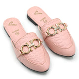 Girls Backless Pump Slipper - Pink