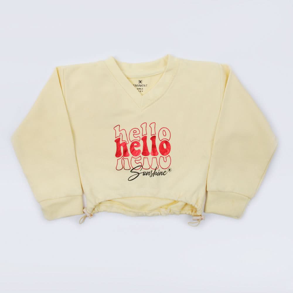 Eminent Girls Sweatshirt - Lemon