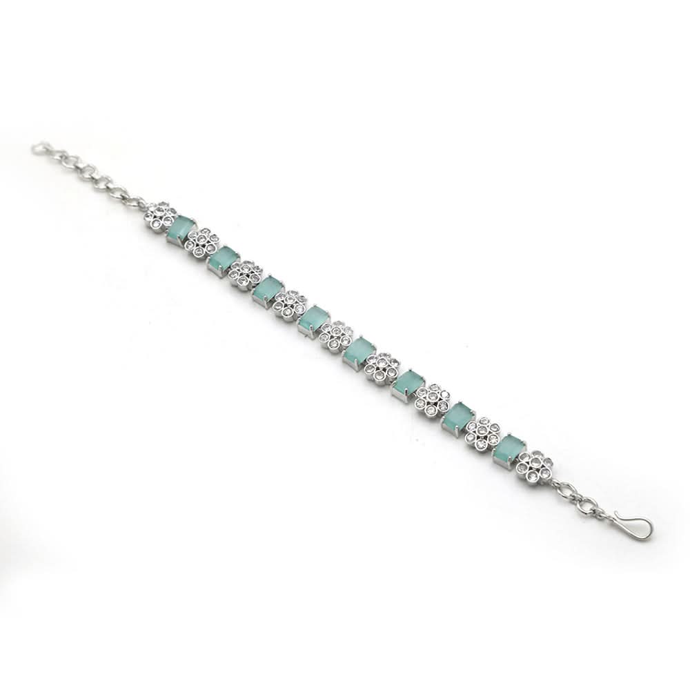 AD chain Bracelets - Cyan