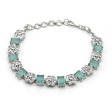 AD chain Bracelets - Cyan