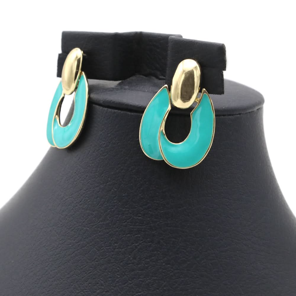 Women's Earings - Cyan