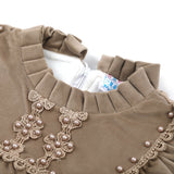 Girls Tight Suit - Light Brown